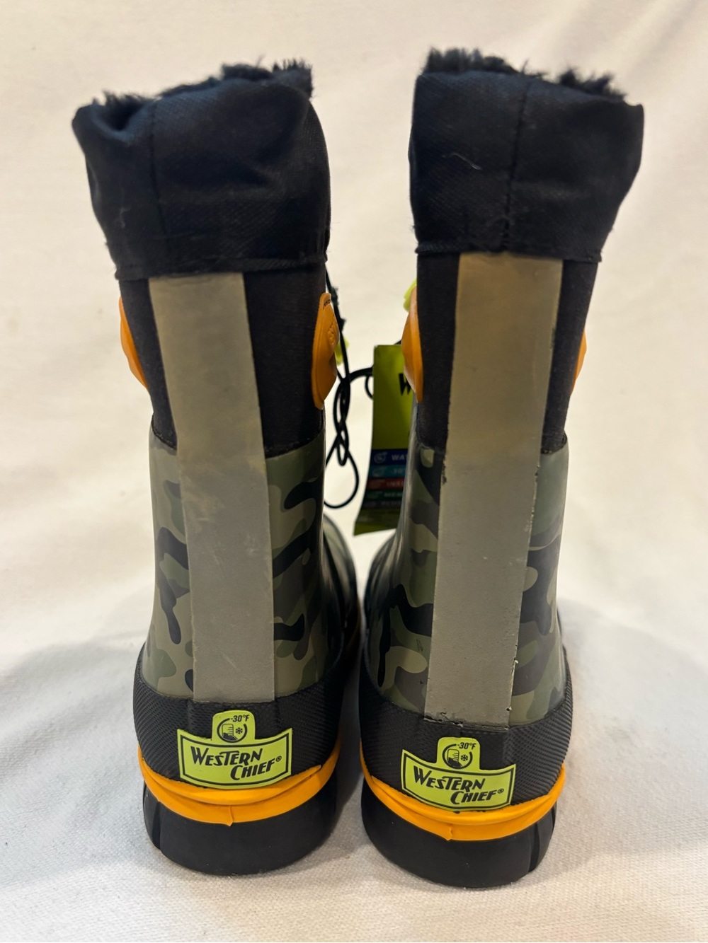 Western Chief Kids Camo Rain & Snow Boots - Toddler Size 7/8 - Picture 3 of 8